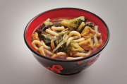 Vegetable ramen with udon noodles